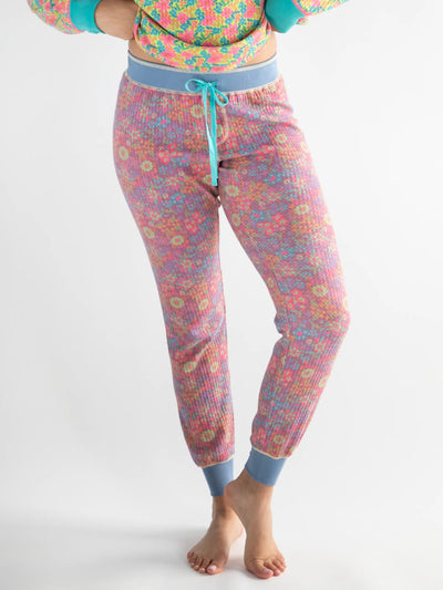 Mix & Match Thermal Long Johns - Mauve Garden Floral-view 2