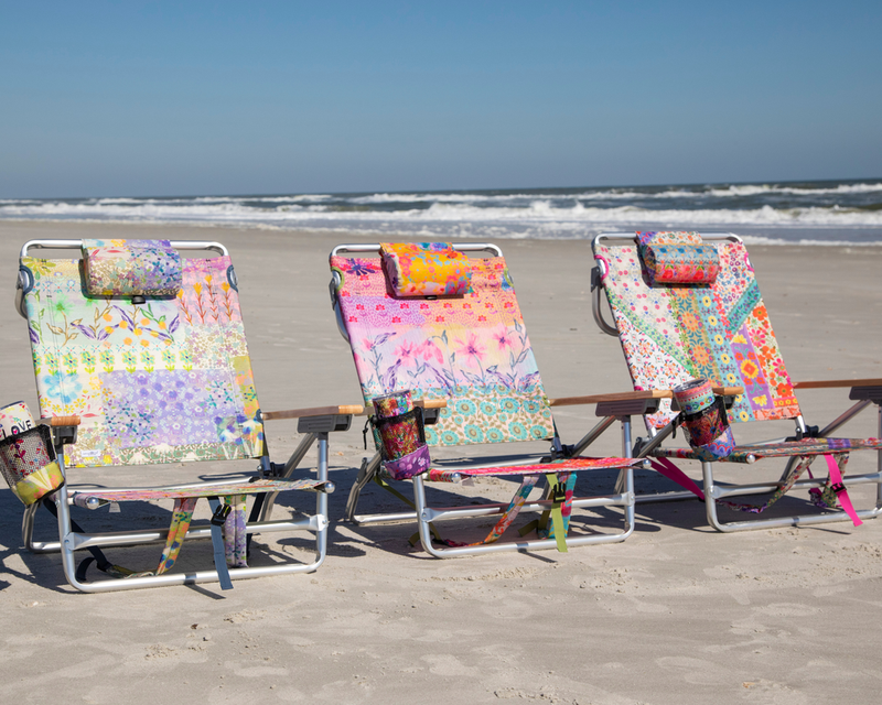 3 beach chairs on the beach